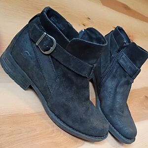 Born Black Suede Ankle Boot